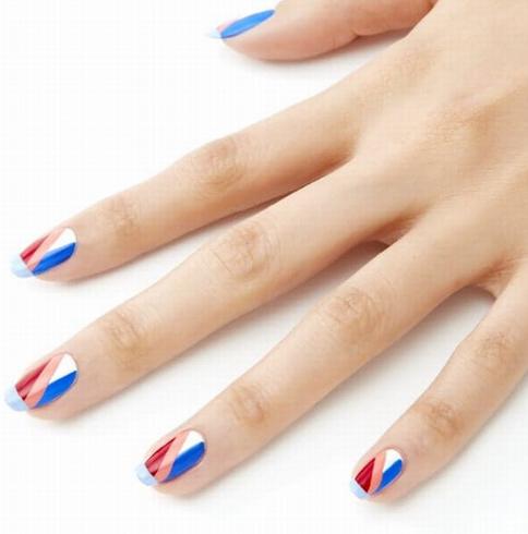 指甲油怎么涂好看图案