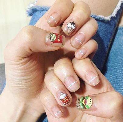 2017美甲图片最新款夏