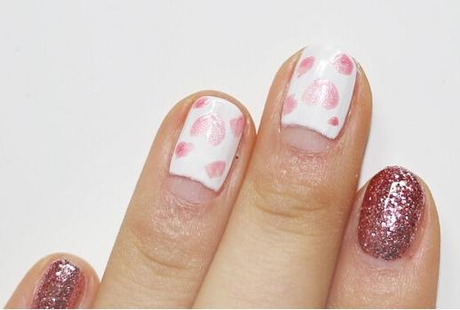 粉色豹纹美甲教程