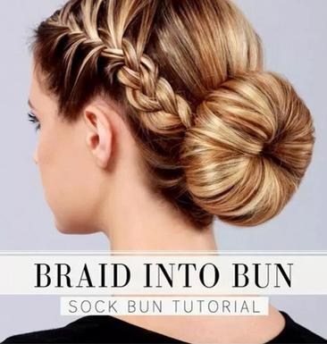 夏季丸子头扎法图解