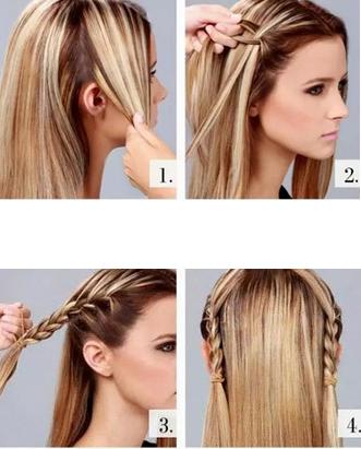 夏季丸子头扎法图解