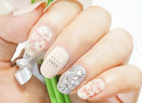 钻石花美甲教程
