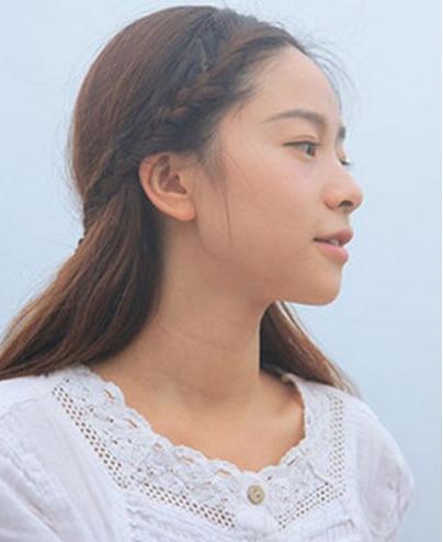 韩式无刘海中分刘海怎么弄