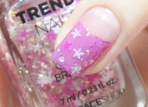 星星反法式美甲教程